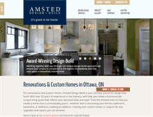 Tablet Screenshot of amsted.ca